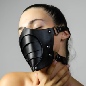 Sex mask, Black sex mask, BDSM face mask, Bondage mask, Fetish mask, Submissive mask, Sex face mask, Submissive set, BDSM furniture