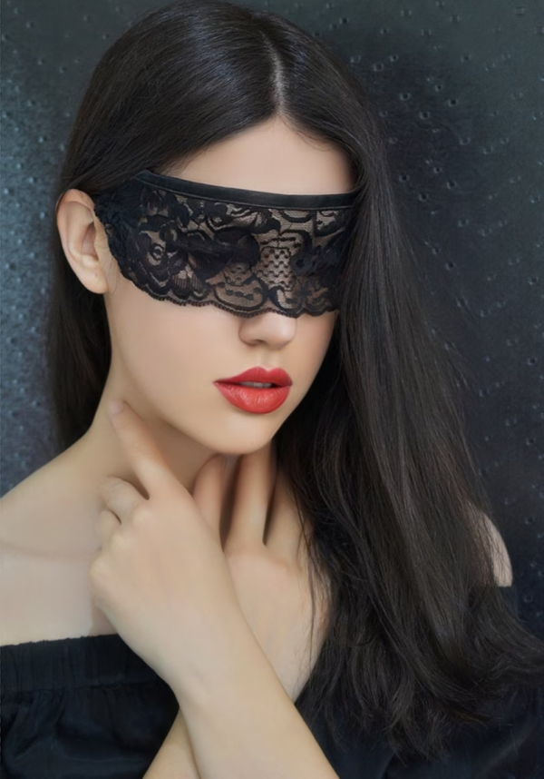 Lace Blindfold Mask/ Sexy Eye mask/ Kinky/ Seductive/ Masquerade/ BDSM/ Bossy/ Role Play/ Fetish Gift For Her/ Cosplay Mask/Dominant/Eyewear