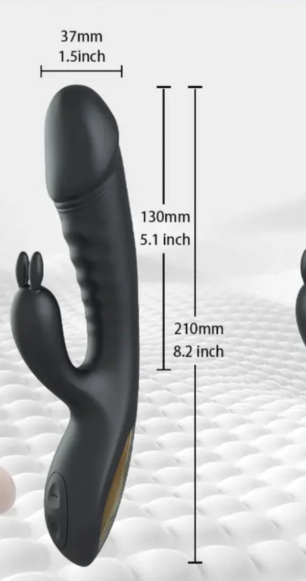 Rabbit Vibrator for Women Powerful G Spot Female Clitoris Stimulator Rechargeable Vibrating Silent Dildo - Image 3