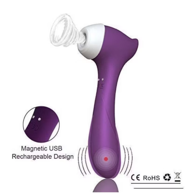 Clitoral Clit Sucking Suction Vibrator Adult Sex Toys - Image 2