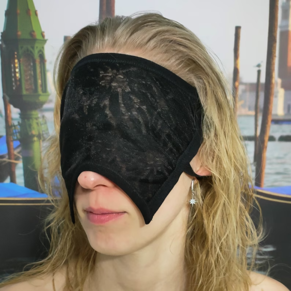 Sexy mask, Erotic mask, Black mask, BDSM mask, Woman mask, Fetish mask, Face mask, Halloween mask, Carnival mask, Lace mask - Image 3