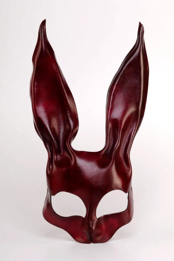 Rabbit mask made of leather, Donnie Darko mask