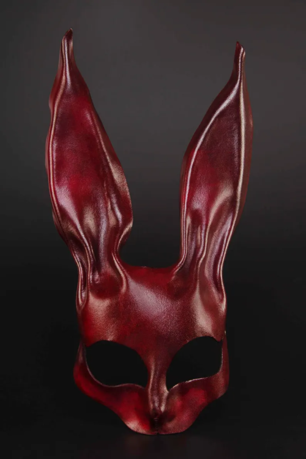 Rabbit mask made of leather, Donnie Darko mask - Image 2