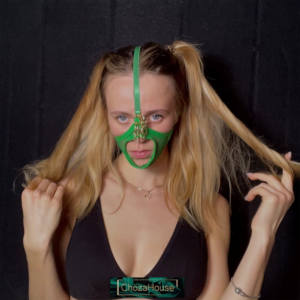 Erotic Mask with Mouth hole, Face Harness, Mistress Mask, BDSM Mask, Submissive mask, Blindfold Mask, Fetish Mask, Kinky Mask, BDSM Hood